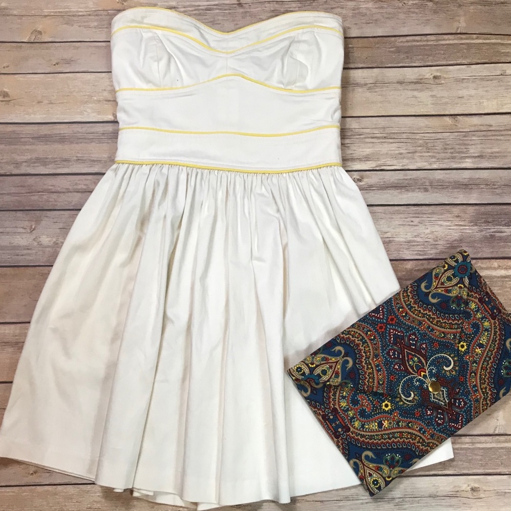 Lucy white and yellow dress